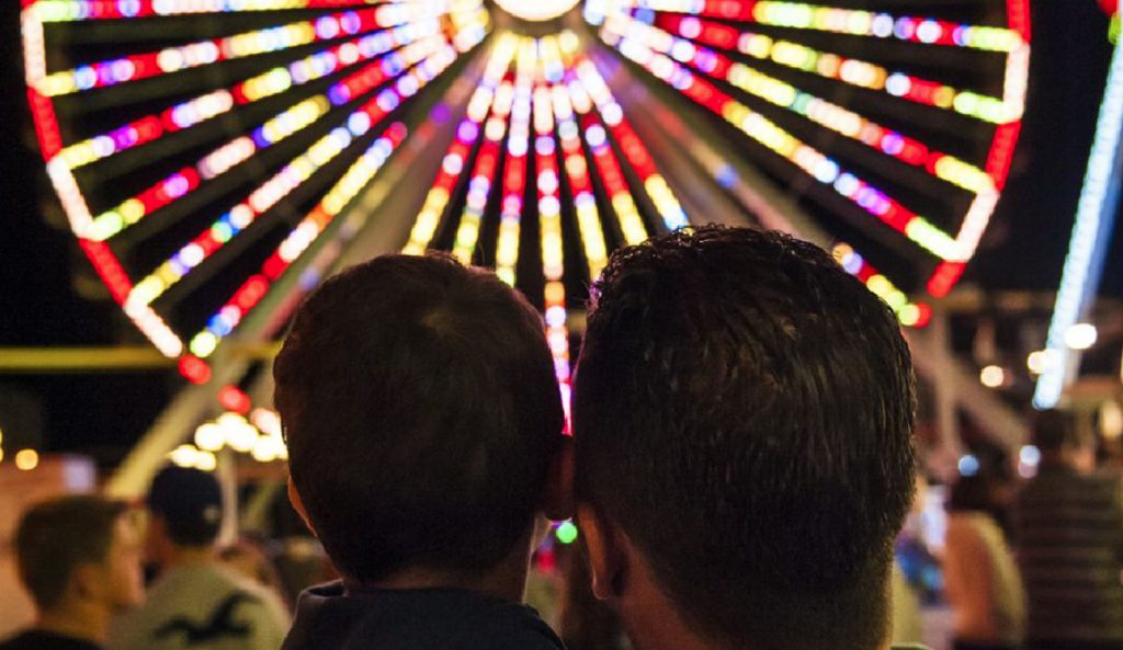 father son lunapark the wildwoods