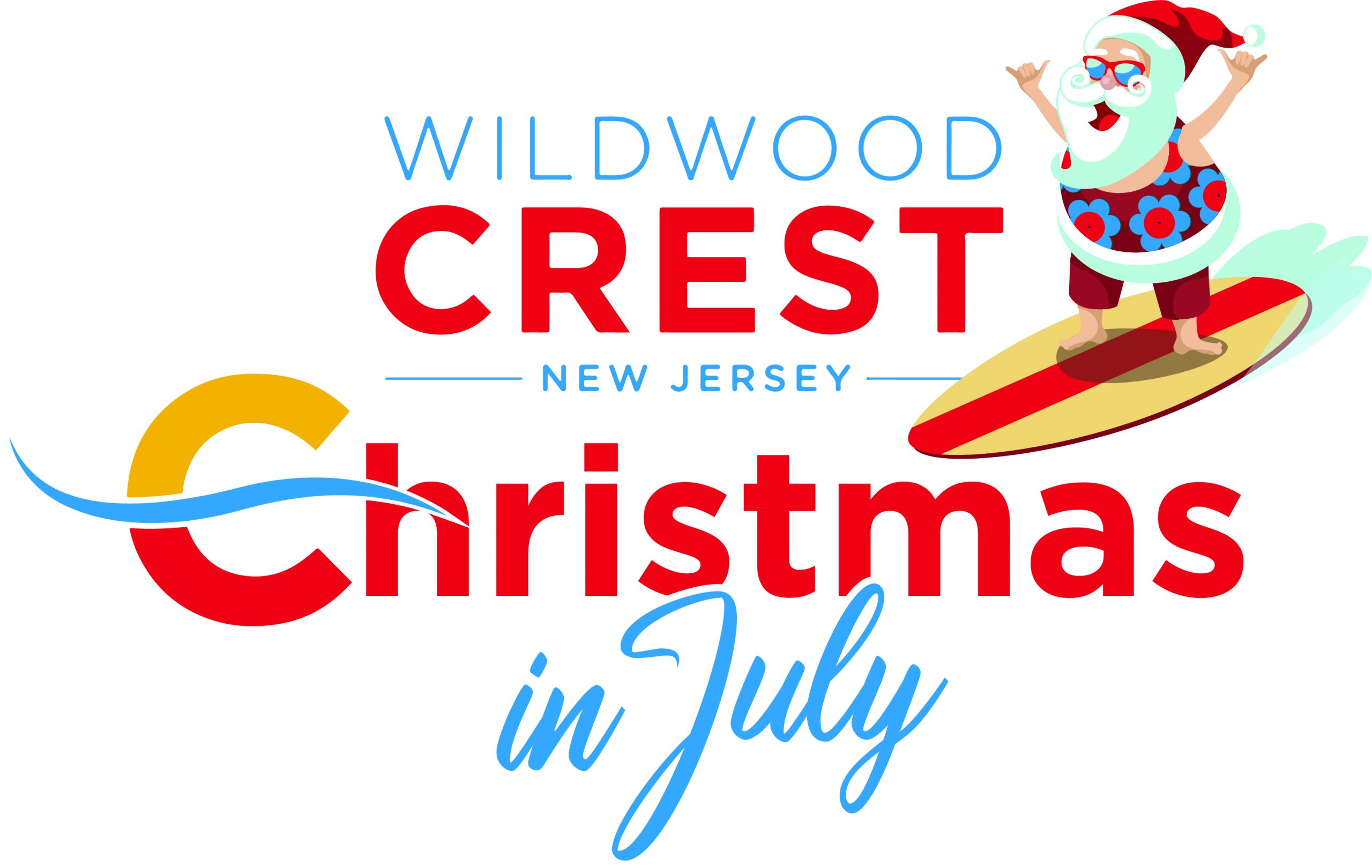 Wildwood Crest Christmas In July Logo scaled