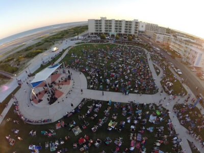 Centennial Park music aerial shot