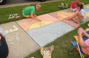 sidewalk chalk competition please note time updates