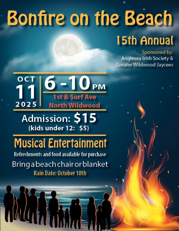 Bon fire on the beach Jaycees