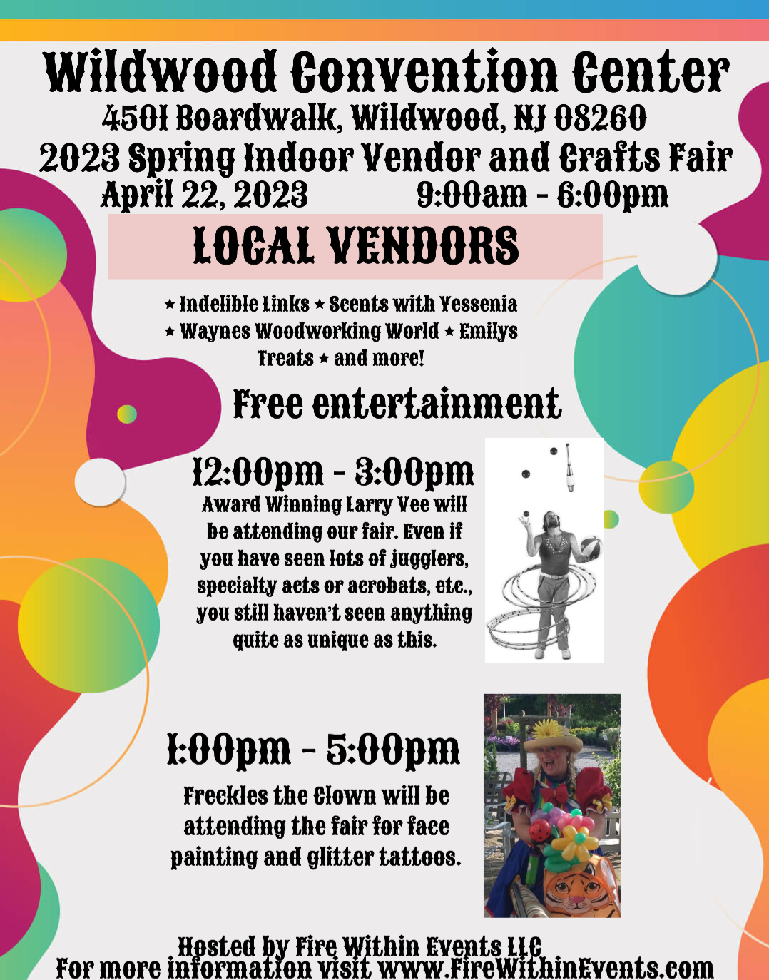 Spring Indoor Vendor and Crafts Fair – New!