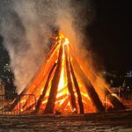 beach bonfire