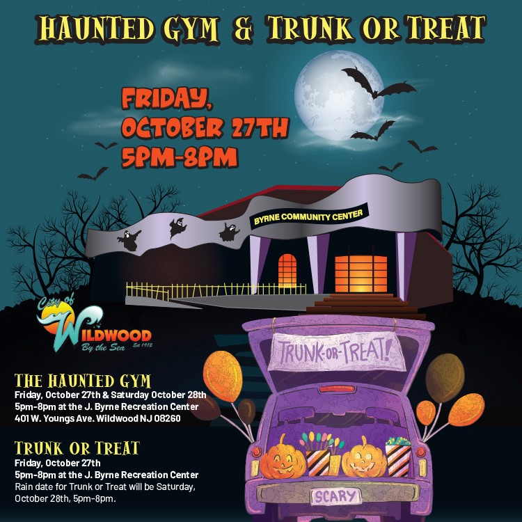 Byrne Community Center Haunted Gym & Trunk or Treat – FREE