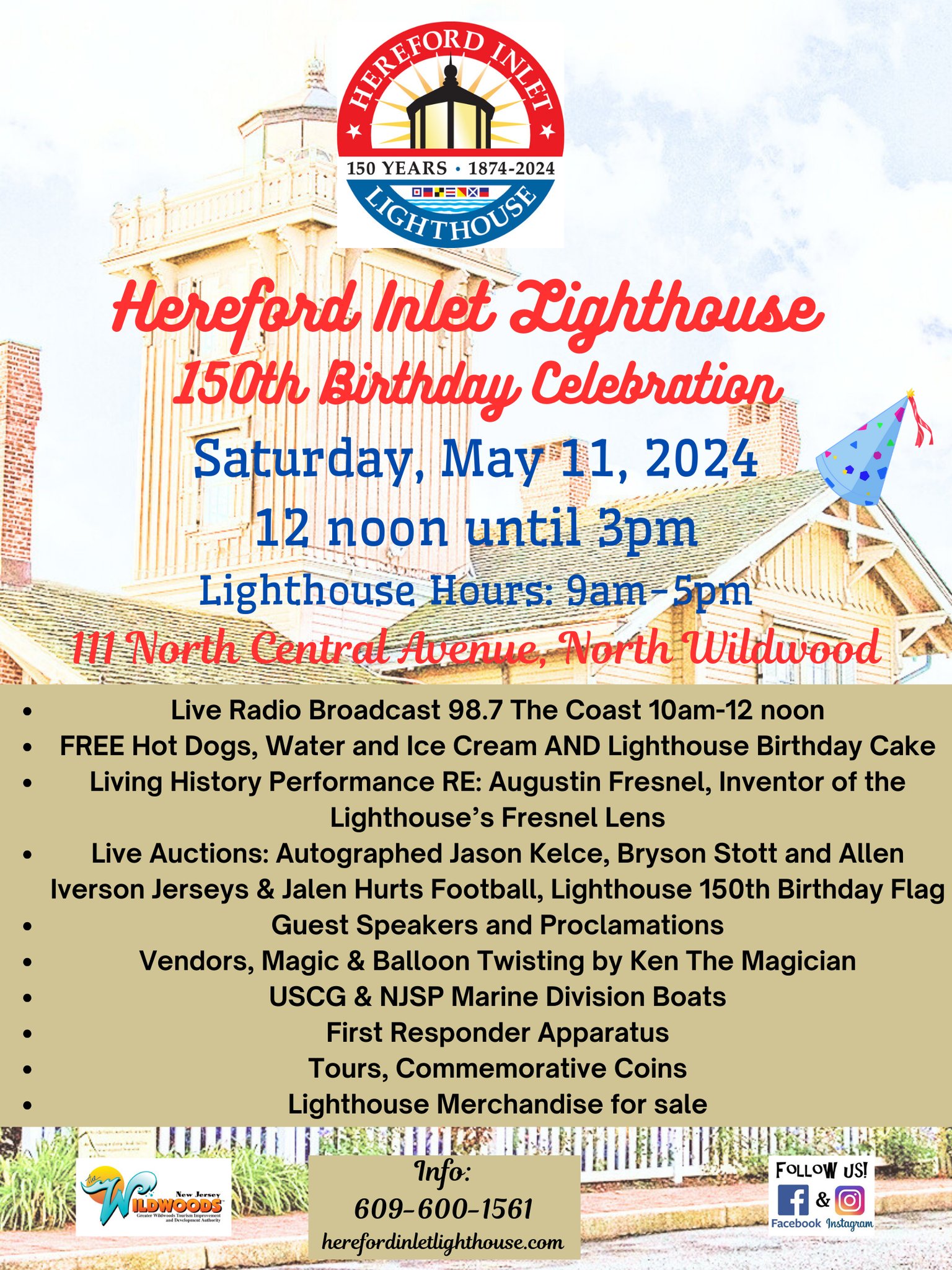 Hereford Inlet Lighthouse th birthday flyer