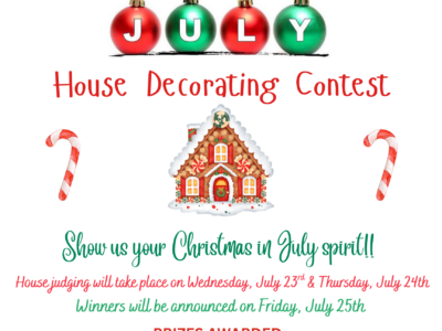 Christmas in July House Decorating Contest NW