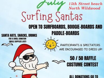 Surfing Santas