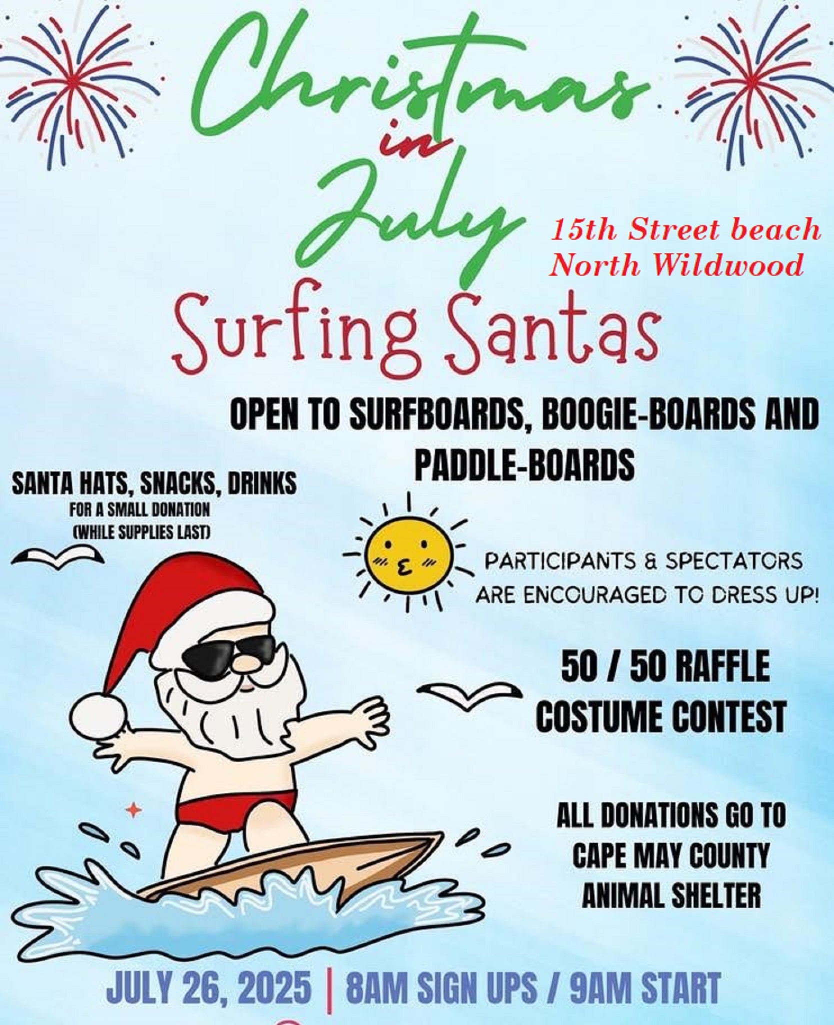 Surfing Santas