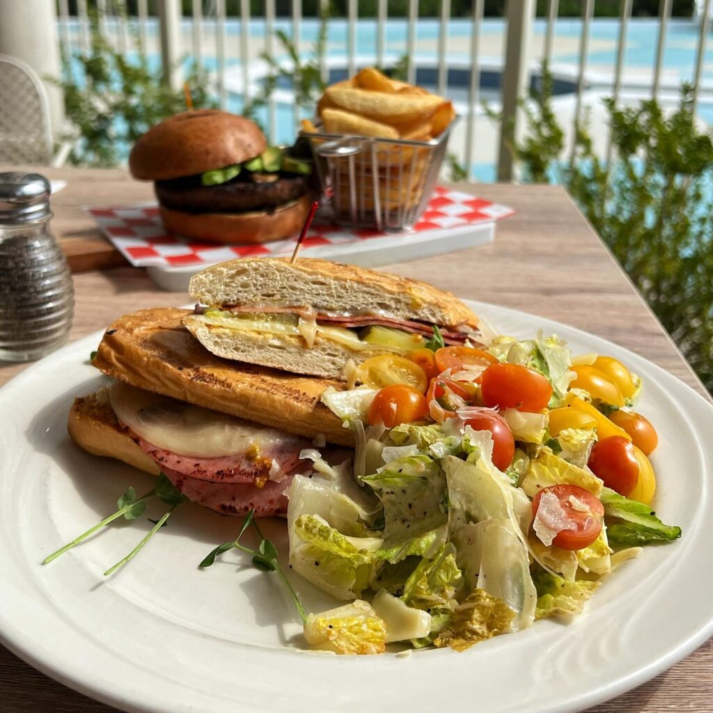 A cuban sandwich and hamburger from Cavu BYOB in the Wildwoods, NJ